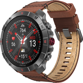 POLAR GRIT X2 PRO Titanium Brown M/L + cinturino in silicone