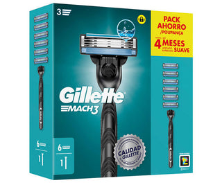 Gillette Mach 3 Maszynka 6 wkładów — Ostrza wymienne