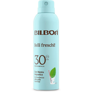 Bilboa Belli Freschi Spray Spf30 Protezione Alta Con Menta Acquatonica 150 ml