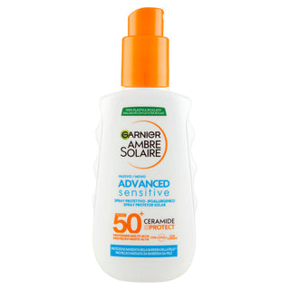 Garnier Ambre Solaire Advanced Sensitive Adulti Ceramide Protect Spray Protettivo 150 ml