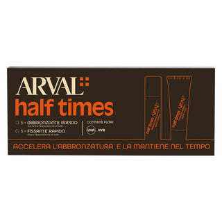 Arval Solaire Half Times Abbronzante Rapido Spf 8 5x10 Ml + 5x10mlfissante Rapido 1 unità
