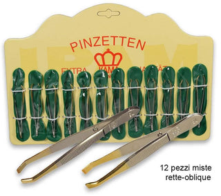 Kirbi Pinzette nichelate 94/77 mm punta dorata
