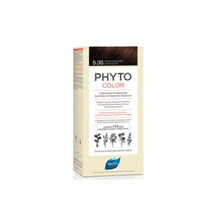 Phyto Colore, Tintura Permanente Per Capelli, 5.35 Castano Chiaro Cioccolato, 50 ml