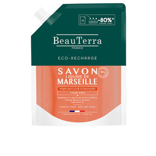 Beauterra Sapone di Marsiglia Fiori d'Arancio Ricarica 900 ml — Sapone liquido ricarica