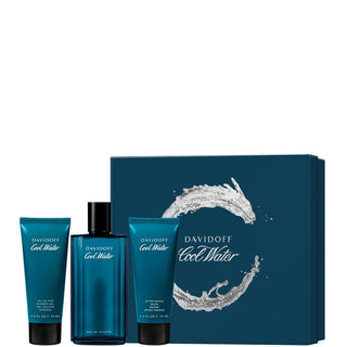 Davidoff Cofanetto Cool Water - Eau De Toilette 125 Ml + Bagno Doccia75 Ml + Dopobara 75 Ml 1 unità