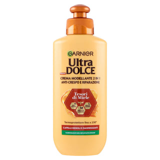 Garnier Ultra Dolce Tesori Di Miele Crema Modellante 2 In 1 Anti-crespo E Riparazione 200 ml