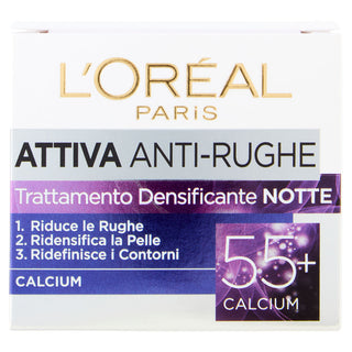 L'oréal paris Attiva Anti-rughe Trattamento Densificante Notte 55+ Calcium 50 ml