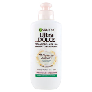 Garnier Ultra Dolce Crema Modellante 2 In 1 Delicatezza D'avena Latte D'avena + Glicerina 200 ml