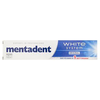 Mentadent Dentifricio White System 75 ml