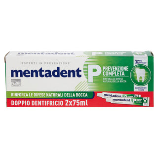 Mentadent Dentifricio P Prevenzione Completa Bitubo 2 X 75 Ml 1 unità
