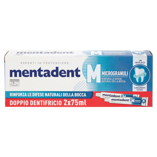 Mentadent Dentifricio Microgranuli Bitubo 2 X 75 Ml 1 unità