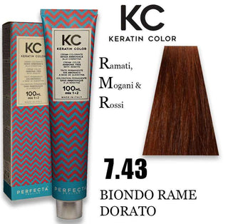 Kc Crema Colorante Alla Cheratina 100 Ml 7,43