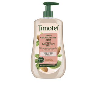 Timotei Champú Cuidado Suave 2 En 1 Con Aceite De Almendra y Coco Para Todo Tipo De Cabello 300ml