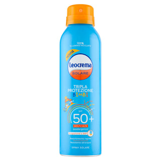 Leocrema Solare Tripla Protezione Bimbi Spf 50+ Molto Alta Spray 150 ml