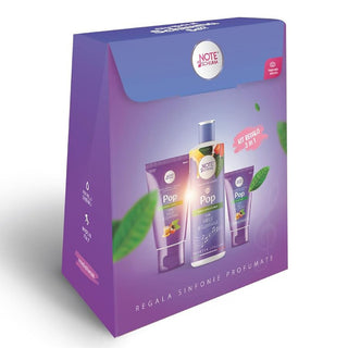 Note di schiuma Cofanetto Pop 3in1 Miele E Guaranà Con Docciaschiuma 400ml + Crema Corpo 200ml + Crema Mani 75 Ml 1 unità