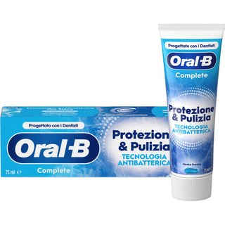 Oral-b Dentifricio Complete Protezione E Pulizia Tecnologia Antibatterica 75 ml