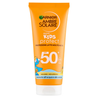 Garnier Ambre Solaire Kids Protect Protezione Latte Molto Alta Spf50+ 100 ml