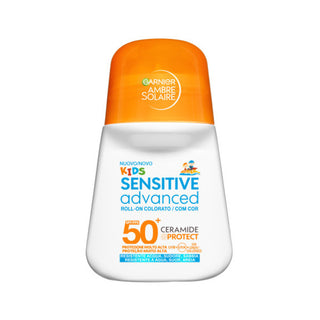 Garnier Ambre Solaireadvanced Sensitive On-roll Colorato 50+- Protezione Per Bimbi 50 ml