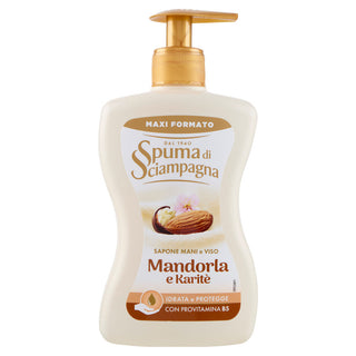 Spuma di sciampagna Sapone Mani E Viso Mandorla E Karitè 430 ml