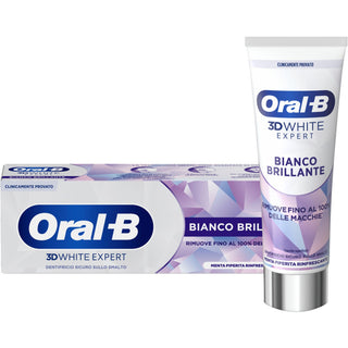Oral-b Dentifricio 3d White Expert Bianco Brillante Menta Piperita Rinfrescante 75 ml