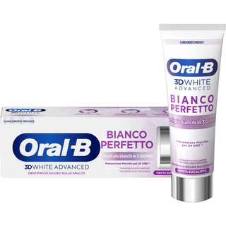 Oral-b Dentifricio 3d White Advanced Bianco Perfetto Menta Eucalipto 75 ml