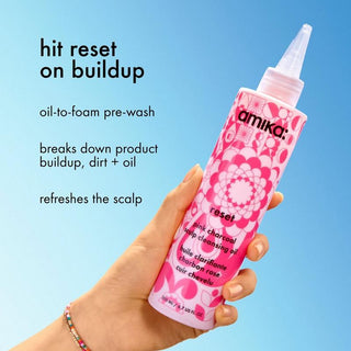 Amika Reset Rosa Olio detergente cuoio capelluto 200 ml — Olio detergente capelli