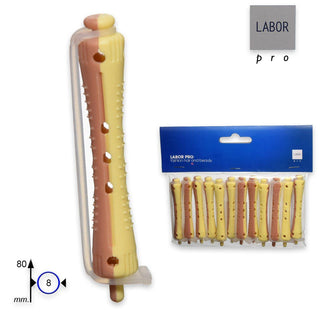 Labor Bigodino permanente corto confezione da 12 pezzi 80 x 8 mm