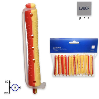 Labor Bigodino permanente corto confezione da 12 pezzi 9 mm