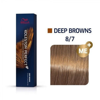 Wella Koleston Perfect Me 8/7 Biondo Castano Chiaro 60 ml — Tinta per capelli