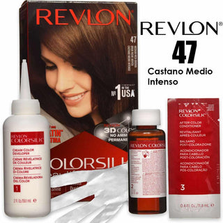 Revlon ColorSilk 47 Castano Medio Intenso Tinta per Capelli