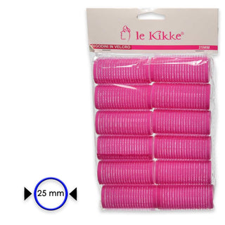 Le Kikke Bigodino Velcro In Busta 12 Pezzi Diam 2.5 Cm