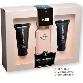 Set Di Fragranze Ng Next Edp 100 Ml + Gel Doccia 50 Ml + Lozione Corpo 50 Ml