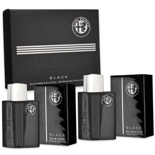 Alfa Romeo Cofanetto Black Edt 75 Ml + Dopobarba 75 Ml