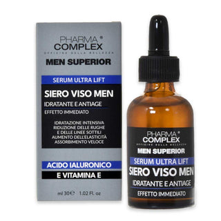 Pharma Complex Siero Viso Men Antiage Acido Ialuronico - Vitamina E 30 Ml