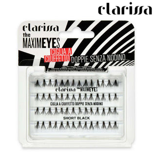 Clarissa Ciglia Ciuffetto Doppie Maximeyes Nere Short Senza Nodino
