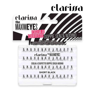 Clarissa Ciglia Ciuffetto Doppie Maximeyes Nere Medium Senza Nodino