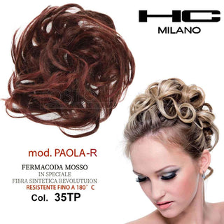 Hc Milano Fermacoda Mosso Mod.Paola Col.35Tp Castano Chiaro Rame 5.4
