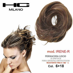 Hc Milano Fermacoda Liscio Mod.Irene Col.6+18 Biondo Chiaro Luminoso 8,32 — Fermacoda extension capelli