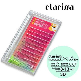 Ciglia 3D Curva C- Multipack Lunghezza 8-13 Spessore 0,07