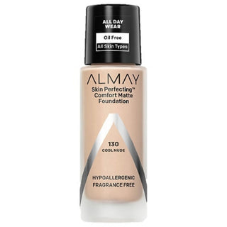 Almay Skin Perfecting Comfort, fondotinta liquido, 130, Cool Nude, 30 ml