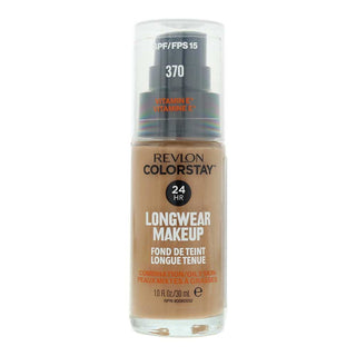 Revlon ColorStay 24h, Matte, Fondotinta liquido, 370, Abbronzatura naturale, SPF15, 30 ml