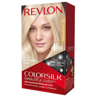 Revlon Color Silk, Tintura Permanente Per Capelli, 05 Biondo Cenere Ultra Chiaro, 130 ml