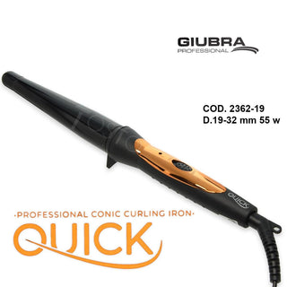 Giubra ferro arricciacapelli conico quick 19-32 mm