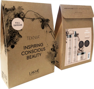 Lakmé Teknia Full Defense 300 ml + 300 ml + 250 ml — Kit per capelli