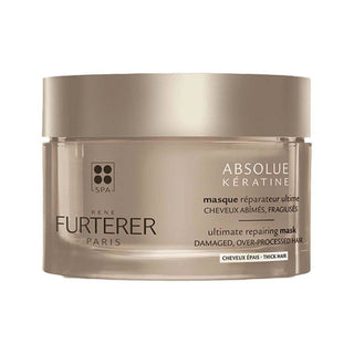 Rene furterer Absolue Keratine, Maschera Crema Trattamento Capelli a base vegetale, Riparatrice, 200 ml
