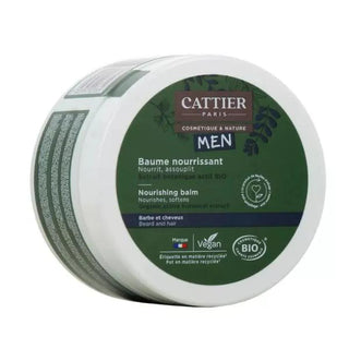 Cattier Uomo Balsamo nutriente biologico barba e capelli 90 g — Bálsamo para barba y cabello