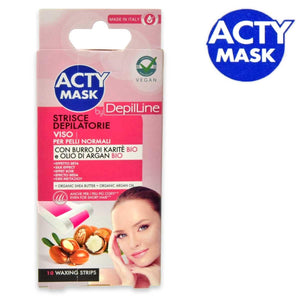 Pharmadoct Depil line strisce depilatorie viso 10 pezzi.