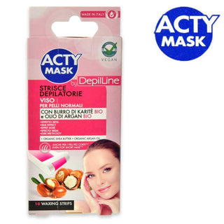 Pharmadoct Depil line strisce depilatorie viso 10 pezzi.