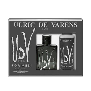 Ulric De Varens UDV Black da uomo Eau De Toilette Spray 100ml Set 2 Pieces