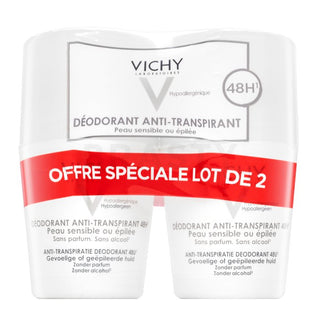 Vichy Deodorante Antitraspirante 48H Sensitive Roll-on 2 x 50 ml